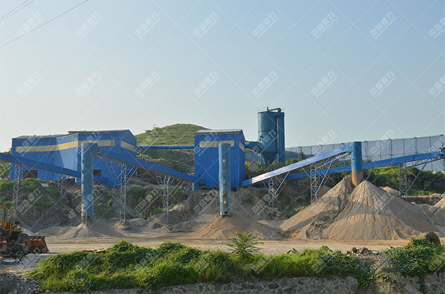 河北邯鄲時產(chǎn)300噸破碎生產(chǎn)線現(xiàn)場案例展示5