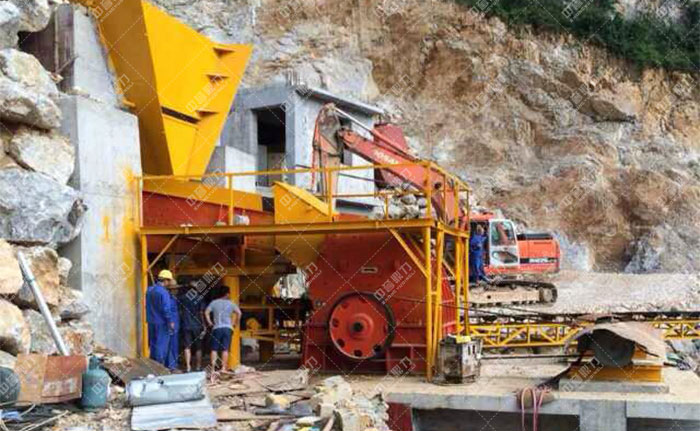 江西南昌時產(chǎn)300噸骨料生產(chǎn)線圖片