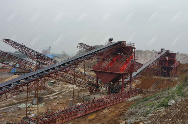 江西宜春時(shí)產(chǎn)1000噸石料生產(chǎn)線現(xiàn)場案例展示2