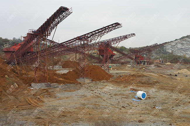 江西宜春時(shí)產(chǎn)1000噸石料生產(chǎn)線現(xiàn)場案例展示3