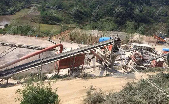 江西宜春時產(chǎn)500噸石料生產(chǎn)線圖片