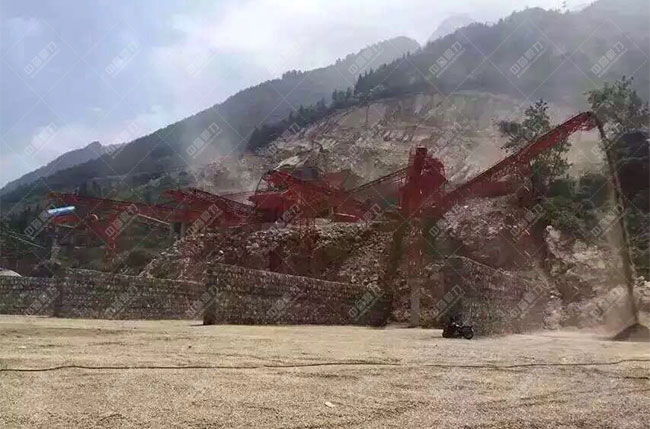 江西宜春時產(chǎn)500噸石料生產(chǎn)線現(xiàn)場案例展示3