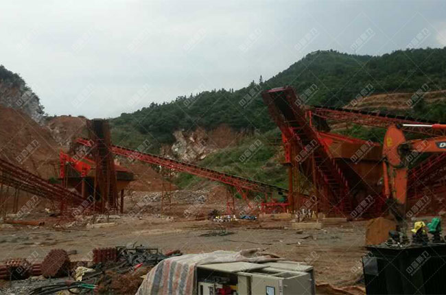 江西宜春時產(chǎn)500噸石料生產(chǎn)線現(xiàn)場案例展示2