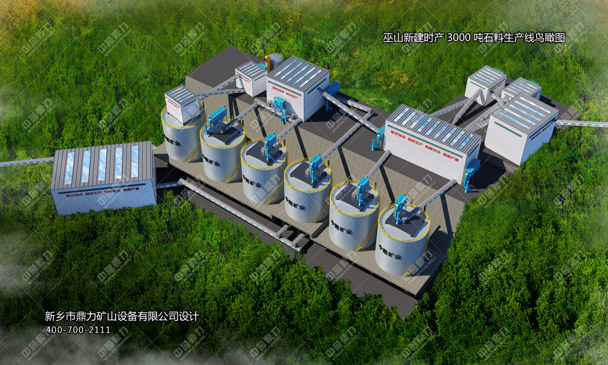 重慶巫山中勝礦業(yè)時產(chǎn)3000噸石料生產(chǎn)線