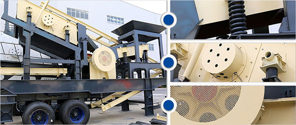 時產(chǎn)100噸車載沙石碎石機