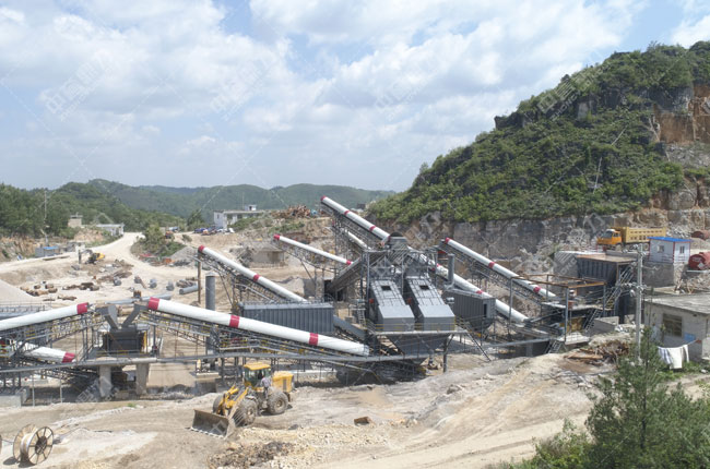 貴州黔南萬隆建材時(shí)產(chǎn)1000噸砂石生產(chǎn)線