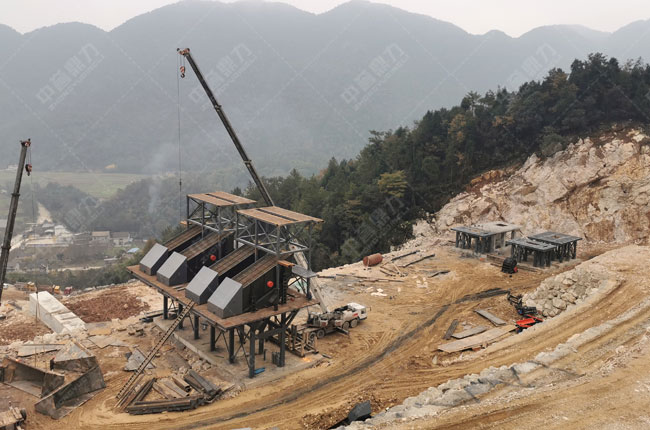 四川南方礦業(yè)時產1500噸骨料生產線